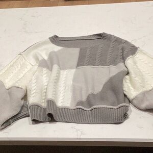 Adorable color block sweater